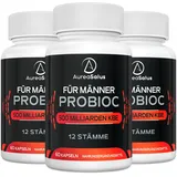 Aureasalus Probiotika für Männer, 500 Milliarden KBE 12 Stämme, für Männer Probioc mit Cranberry, Kurkuma, Goji-Beere,gluten- und milchfrei, 60 Kapseln (60 stück (3er Pack))