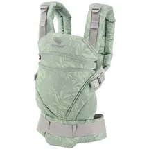 Manduca Babytrage XT für Neugeborene ab 3,5 kg - Verstellbarer Sitz, der mitwächst - Vom Neugeborenen bis zum Kleinkind - Babytrage aus Bio-Baumwolle mit 3 Tragepositionen 100% Limited Edition Botanic Green