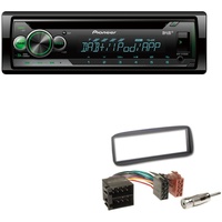 Pioneer DEH-S410DAB 1-DIN CD Digital Autoradio AUX-In USB DAB+ Spotify mit Einbauset für Alfa Romeo GTV bis 2003