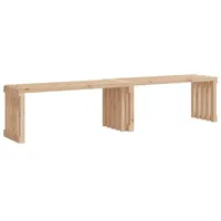 Furnicato Gartenbank Ausziehbar 212,5x40,5x45 cm Massivholz Kiefer