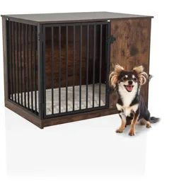 hjh living PAWHOME S Hundebox 80 x 55 x 60 cm Braun