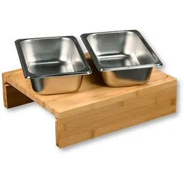 KESPER Schneidebrett-Set Bambus 3-tlg. 35 x 29 x 9,5 cm Braun