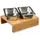 KESPER Schneidebrett-Set Bambus 3-tlg. 35 x 29 x 9,5 cm Braun