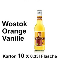 Wostok Orange Vanille 10 Flaschen je 0,33l