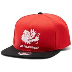 Snapback Cap Malossi schwarz / rot