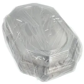 Papstar Starpak 10 Deckel für Servierplatten, PET 6,3 cm x 45 cm x 31,5 cm transparent