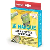 Trodat Tampon "Je marque mes p'tites affaires", vert