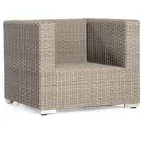 SonnenPartner Residence Loungesessel Aluminium Polyrattan stone-grey
