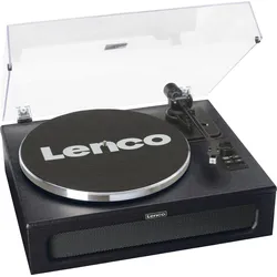 LENCO Plattenspieler "LS-430 Plattenspieler mit 4 Lautsprechern", schwarz, B:25cm H:15cm T:35cm, Plattenspieler