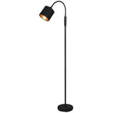 meineWunschleuchte Kleine Stehleuchte 130cm 130cm Schwarz-Gold