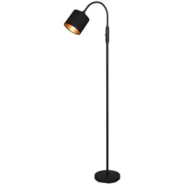 meineWunschleuchte Kleine Stehleuchte 130cm 130cm Schwarz-Gold