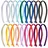 luxuskollektion 18er Set Satin Stirnbänder 1cm - Rutschfestes Haarreifen-Set für