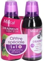 Milical Draineur Ultra cassis Solution(S) 2x500 ml