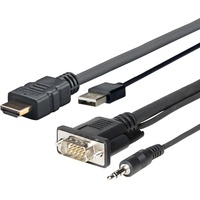 Vivolink Pro HDMI-Kabel 1 m HDMI+VGA+USB+3.5mm HDMI+VGA (D-Sub) +USB+3.5mm