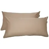 SCHIESSER Kissenbezug Ella 40 x 80 cm Cappuccino