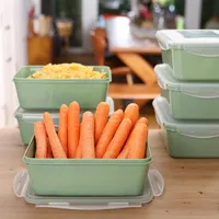 your GEAR Pila - Frischhaltedosen mit Deckel - 6er Set je 2500ml – BPA-frei, luftdicht, stapelbar, vielseitig für Meal Prep Boxen, Mikrowellengeschirr, Gefrierdosen, Vorratsdosen