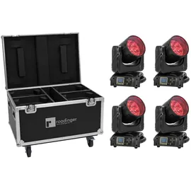 FUTURELIGHT Set 4x EYE-740 MK2 + Case mit Rollen