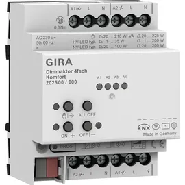 Gira Dimmaktor 4-f. REG KNX Secure