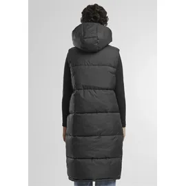 URBAN CLASSICS Long Hooded Puffer Weste Black S