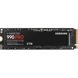 Samsung 990 PRO NVMeTM M.2 interne SSD (2 TB) 7450 MB/S Lesegeschwindigkeit, 6900 MB/S Schreibgeschwindigkeit schwarz 2 TB