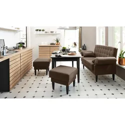 Home affaire Hocker »Scalea«, mit Federkern-Polsterung Home affaire braun