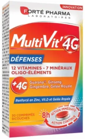 Forté Pharma MultiVit '4G Abwehr 30 Zweischichttabletten