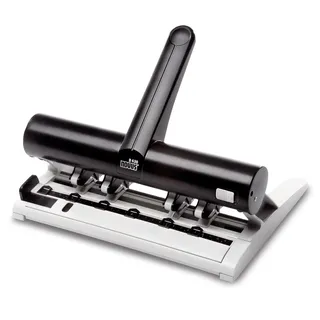 Novus Locher B430 025-0470 4fach 30Bl. metall, anthrazit/lichtgrau