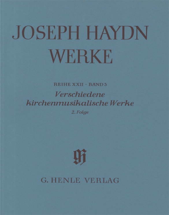 Haydn  Joseph - Verschiedene Kirchenmusikalische Werke  2. Folge. Kontrafakturen Und Werke Zweifelhafter Echtheit.Folge.2 - Joseph - Verschiedene kirc