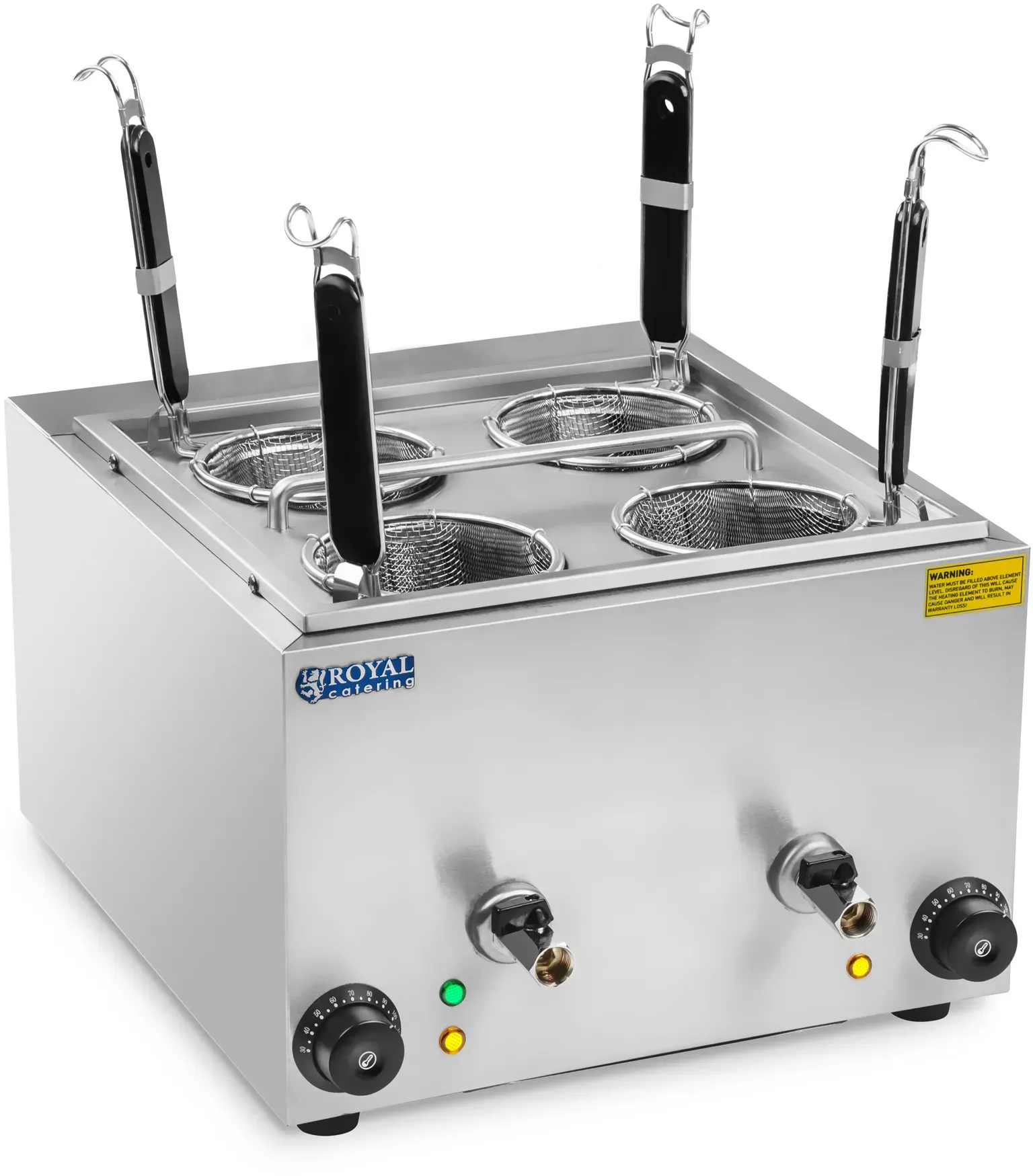 Royal Catering Nudelkocher mit 4 Körben RCNK-4