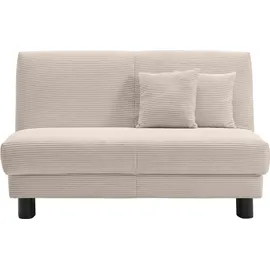 Ell + Ell Schlafsofa Polyester 2-Sitzer Beige