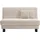 Ell + Ell Schlafsofa Polyester 2-Sitzer Beige