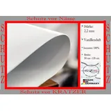 Tischdecke Tischfolie Schutzfolie Tischschutz Folie weiss hochglanz ca.2.2mm - 80