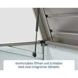 EcoStar Gartenbox Elegant 136 cm x 73 cm x 68 cm Graualuminium