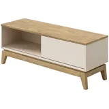 Paidi Stiene Lowboard 124 cm Beige Massivholz