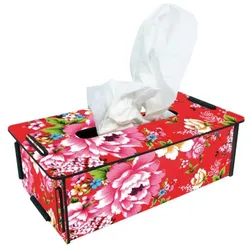 Tissue-Box bunte Blumen Design Taschentuchspender