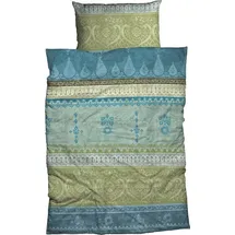 Casatex Indi romantisch/orientalisch grün 135 x 200 cm + 2 x 40 x 80 cm