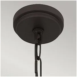 Quoizel Brecken 2-flg. 60 cm rund schwarz/weiß