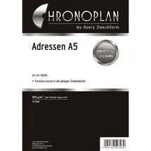 Chronoplan Terminplaner Adressen A5 Rot