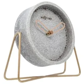 Nextime Tischuhr Cross Table 17,5 x 15,5 cm grau