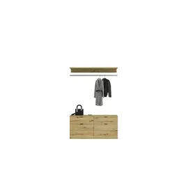 Möbel Boss Projekt X Garderobe 212x193x34 beige
