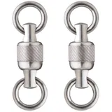 BKK Tönnchenwirbel mit Kugellager zum Meeresangeln & Wallerangeln Infinity Swivel, Größe/Tragkraft:Gr. 2 / 75kg