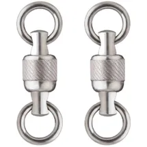 BKK Tönnchenwirbel mit Kugellager zum Meeresangeln & Wallerangeln Infinity Swivel, Größe/Tragkraft:Gr. 2 / 75kg