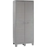 Toomax Kunststoffschrank Woodys grau Kunststoff B/H/L: ca. 182x46x78 cm - grau
