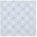 Papstar 50 Servietten "ROYAL Collection" 1/4-Falz 40 cm x 40 cm arktikblau Circle Flowers