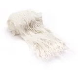 Langhaarplüsch, weiß, 60 x 10 cm