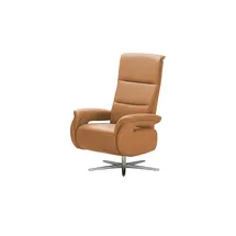 Wohnwert Relaxsessel Mira Leder 81 x 119 x 93 cm Braun mit Relax-Funktion