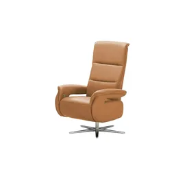 Wohnwert Relaxsessel Mira Leder 81 x 119 x 93 cm Braun mit Relax-Funktion