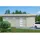 Palmako Einzelgarage Rasmus 4,20 x 5,98 m grau lackiert mit Holztor