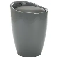 vidaXL Hocker mit Stauraum Kunstleder 0 x 0 x 0 cm Grau