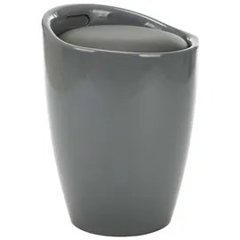 vidaXL Hocker mit Stauraum Kunstleder 0 x 0 x 0 cm Grau